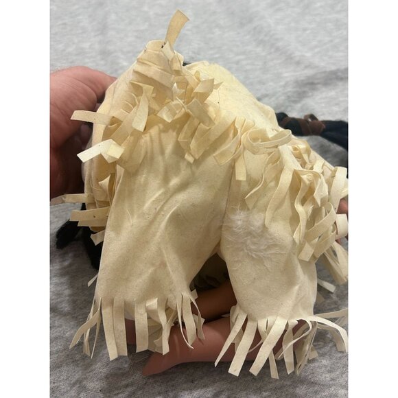 Indian Duek House Porcelain Native Doll Indian Maiden 16 In Tan Dress - Picture 7 of 8